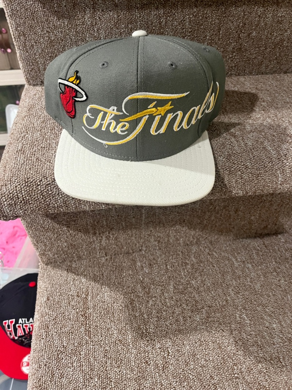 adidas Gray and White Snapback with NBA Logo